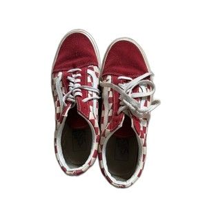 Red Checkered Vans Men’s Size 7 / Women’s Size 8.5 | Great Condition